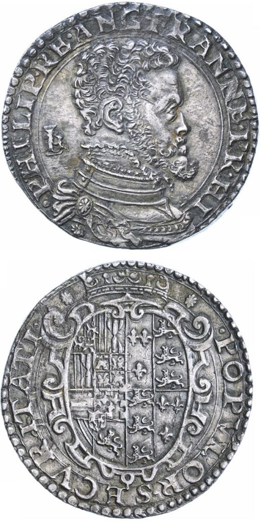 Napoli Filippo II di Spagna (1554-1598) Mezzo Ducato